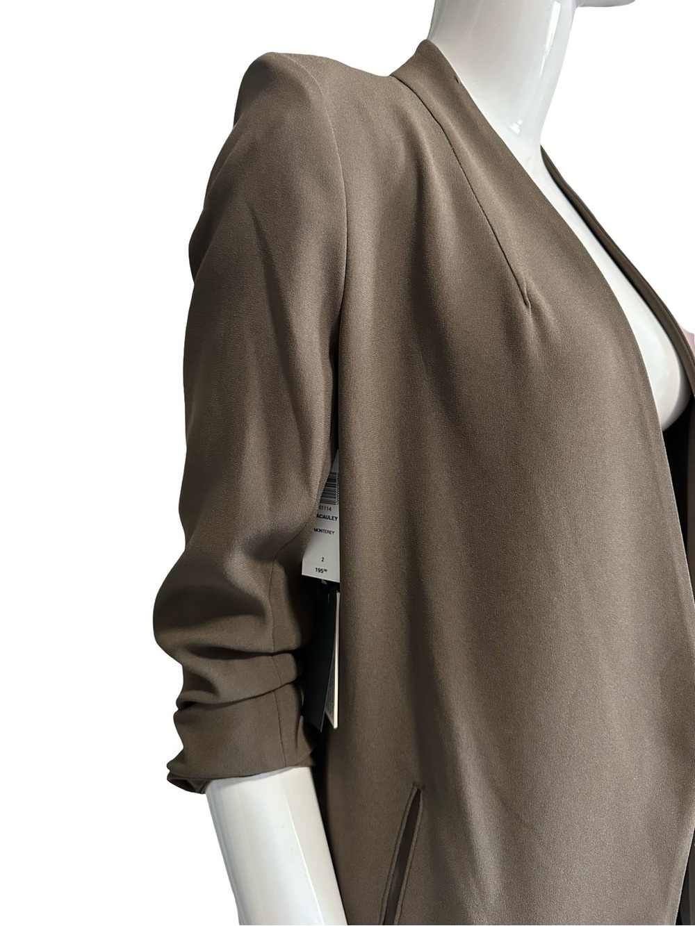 Babaton Olive Open-Front Blazer Jacket - Picture 4 of 11